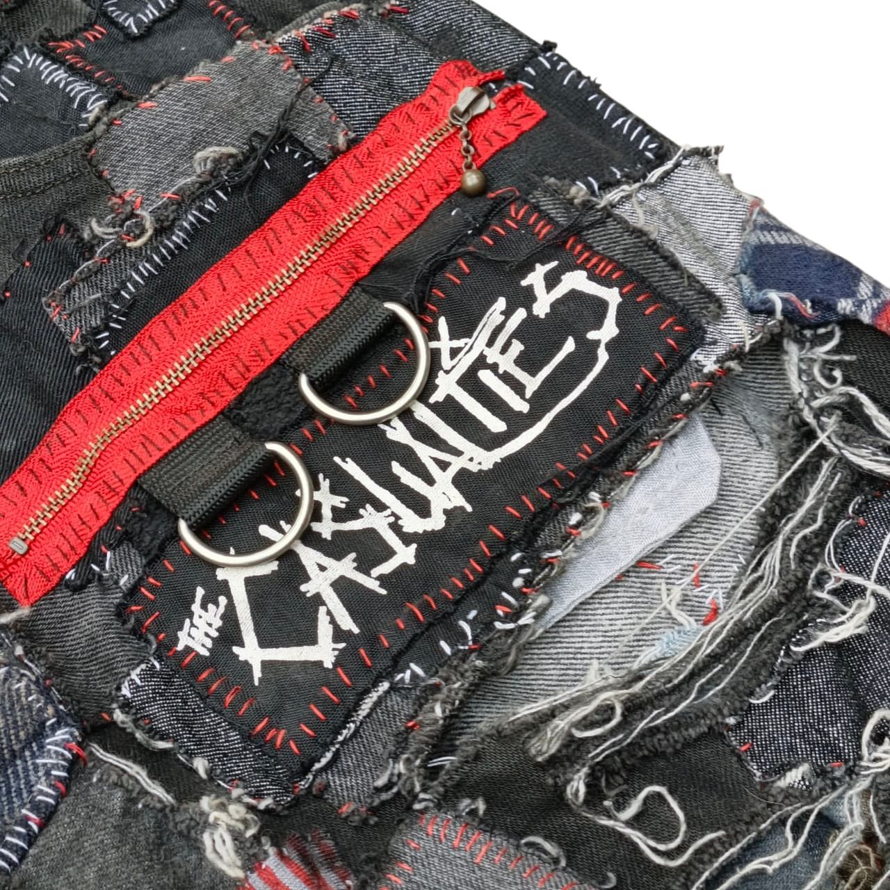 Levi's Levis 501 x Dog Milano Paris Designer Distressed Patch Size US 31 - 8 Thumbnail