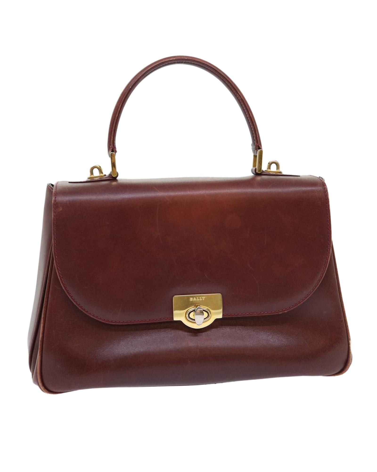 image of Bally Brown Leather Hand Bag, Women's