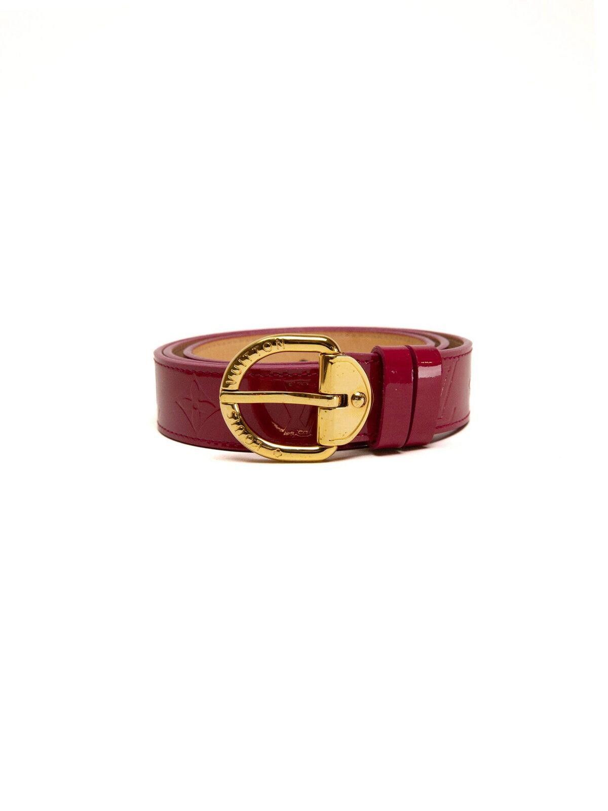 Louis Vuitton Louis Vuitton Womens Monogram Belt Pomdamul Red 10 Red Size ONE SIZE - 1 Thumbnail