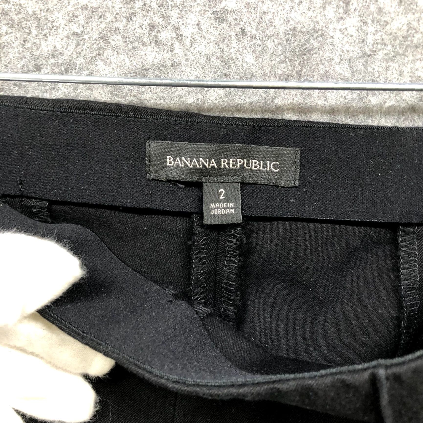 Banana Republic VINTAGE Banana Republic Women's Dress Pants Slim Fit Ankle Zip Mid Rise Black Cotton Blend Workwear 2 Size 26" / US 2 / IT 38 - 5 Thumbnail