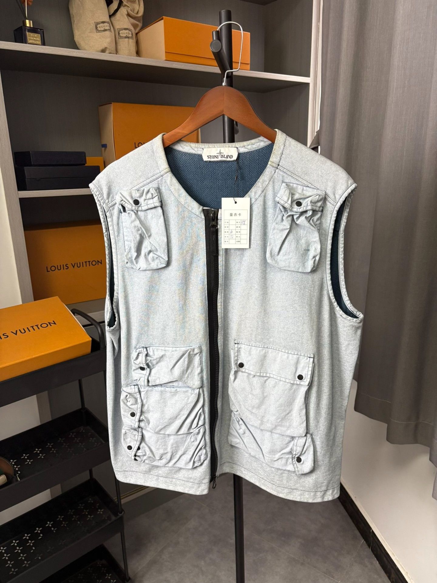 Stone Island Stone Island Cargo Gray Tank Top XL Men Size US XL / EU 56 / 4 - 1 Thumbnail