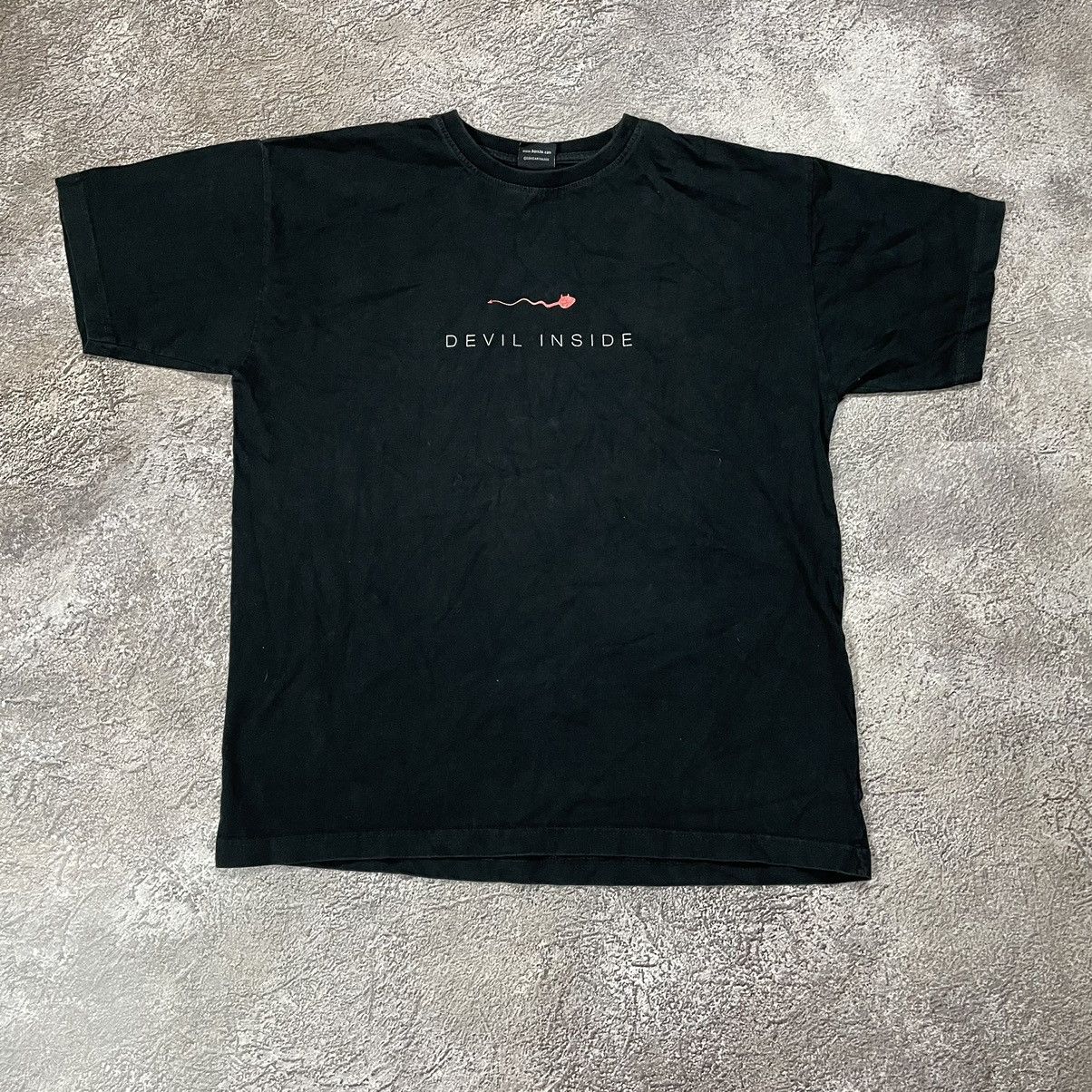 Vintage Vintage Y2K Devil Inside Graphic Tee Black Oversized Goth XL Size US XL / EU 56 / 4 - 2 Thumbnail