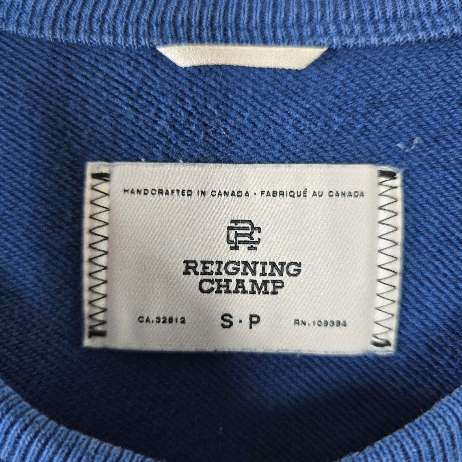 Reigning Champ Reigning Champ Athletic Wear Blue Sweatshirt Size Small Size US S / EU 44-46 / 1 - 3 Thumbnail