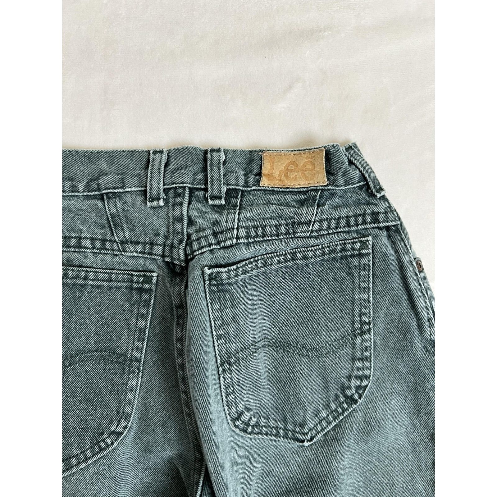 Lee Vintage Lee Jeans Womens 8 Petite Green High Rise Tapered Le Size 24" / US 00 / IT 34 - 9 Thumbnail