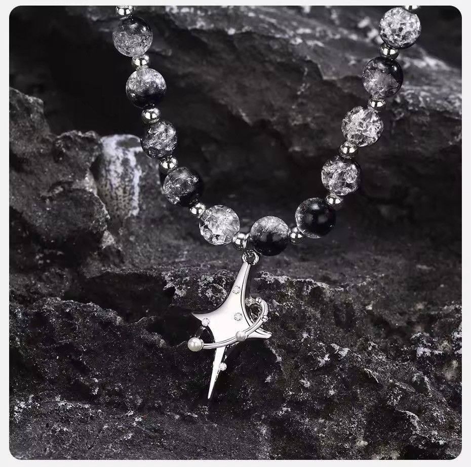 Jewelry Star Pendant Beads Necklace Size ONE SIZE - 3 Thumbnail