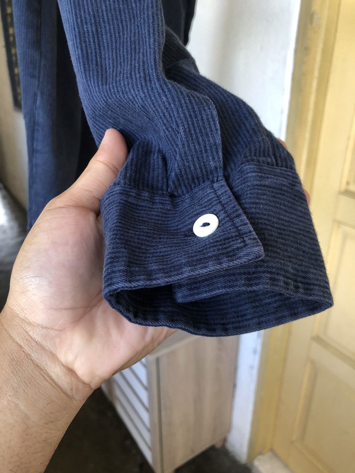 Indigo Neyries Subdue Moto Racing Indigo Work Button Up Shirt Size US M / EU 48-50 / 2 - 10 Thumbnail