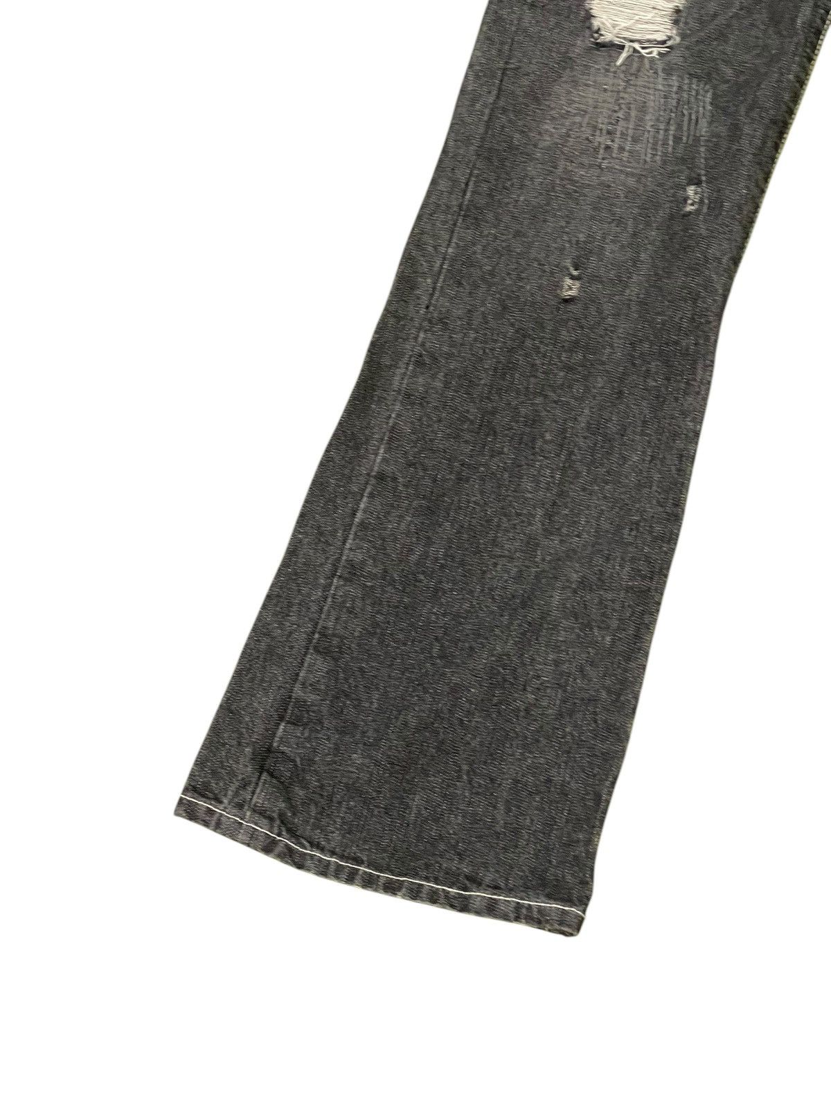 Japanese Brand Flare Jeans Sparkle Patchwork Low Rise Boot Cut 1🟦3 Size US 29 - 5 Thumbnail