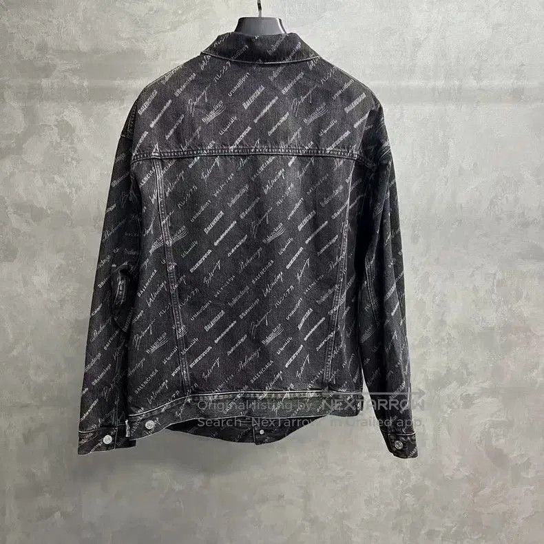 Balenciaga Balenciaga Black Logo Denim Jacket. Size US M / EU 48-50 / 2 - 4 Thumbnail