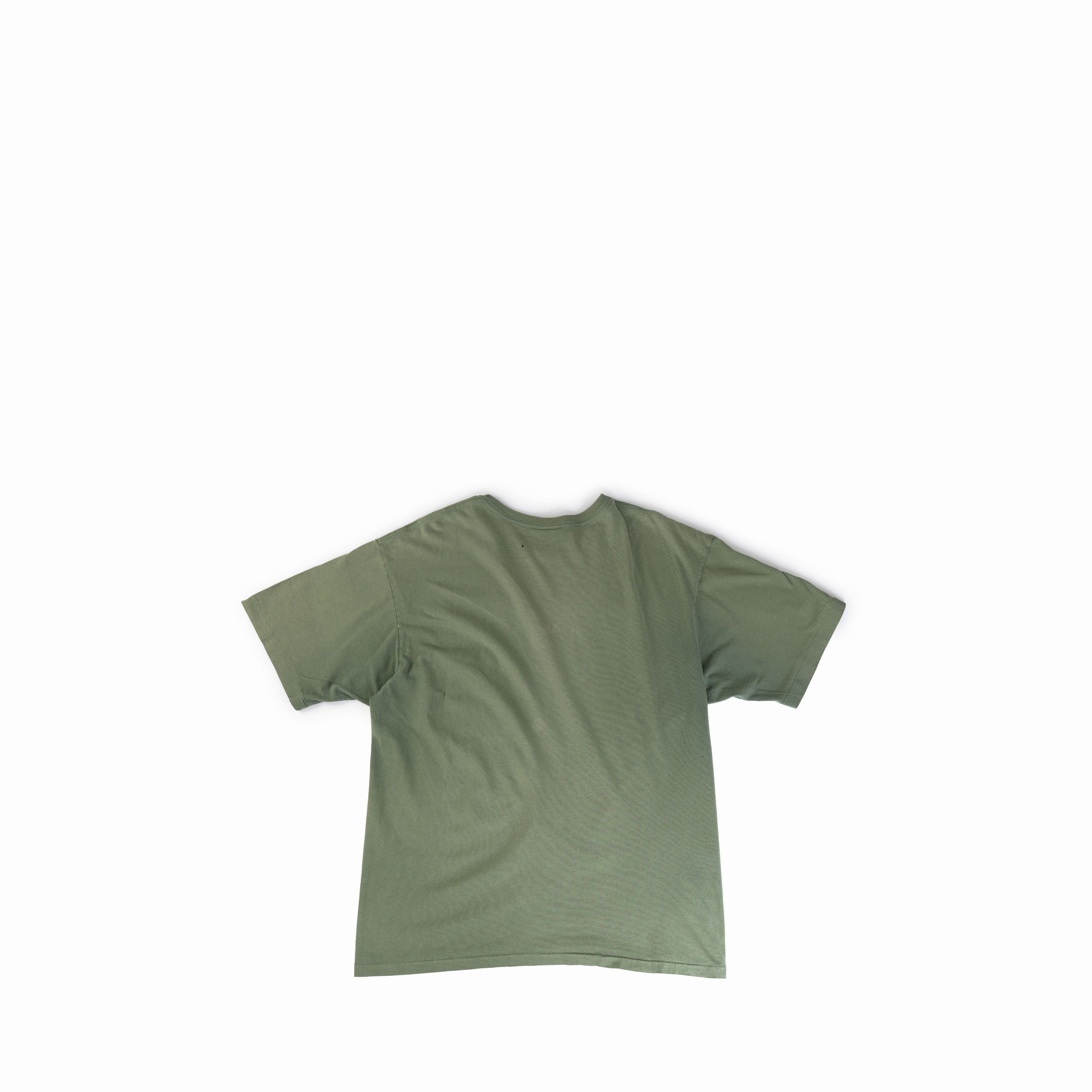 Vintage Vintage 1990's Green Faded Pocket Tee Shirt Size US XL / EU 56 / 4 - 2 Thumbnail