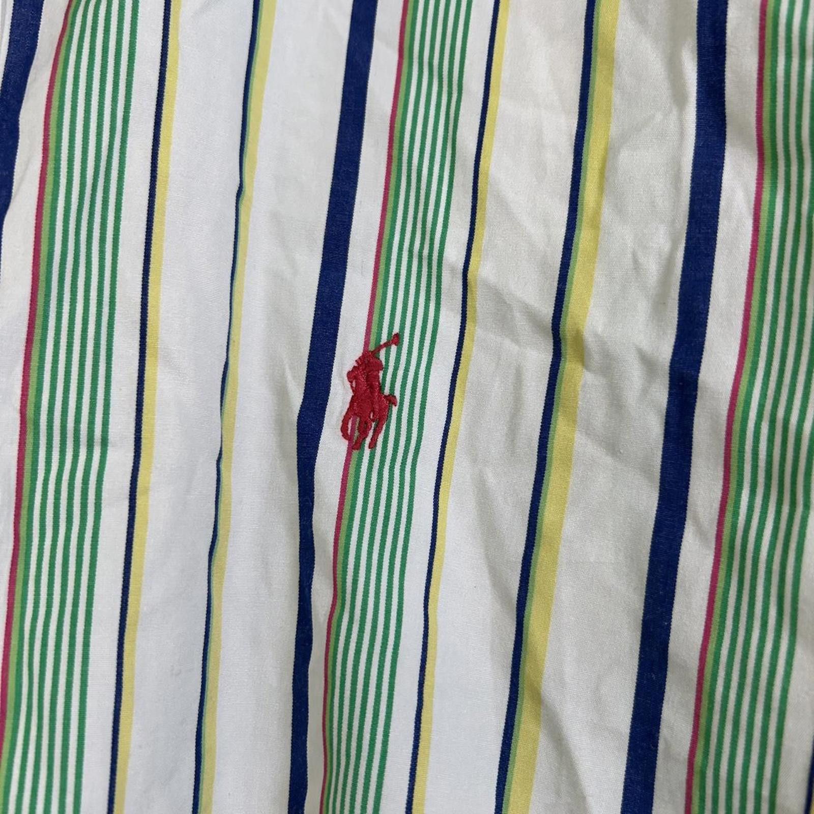 Polo Ralph Lauren 90’s Polo Ralph Lauren Classic Fit Striped Shirt Size XL Size US XL / EU 56 / 4 - 4 Thumbnail