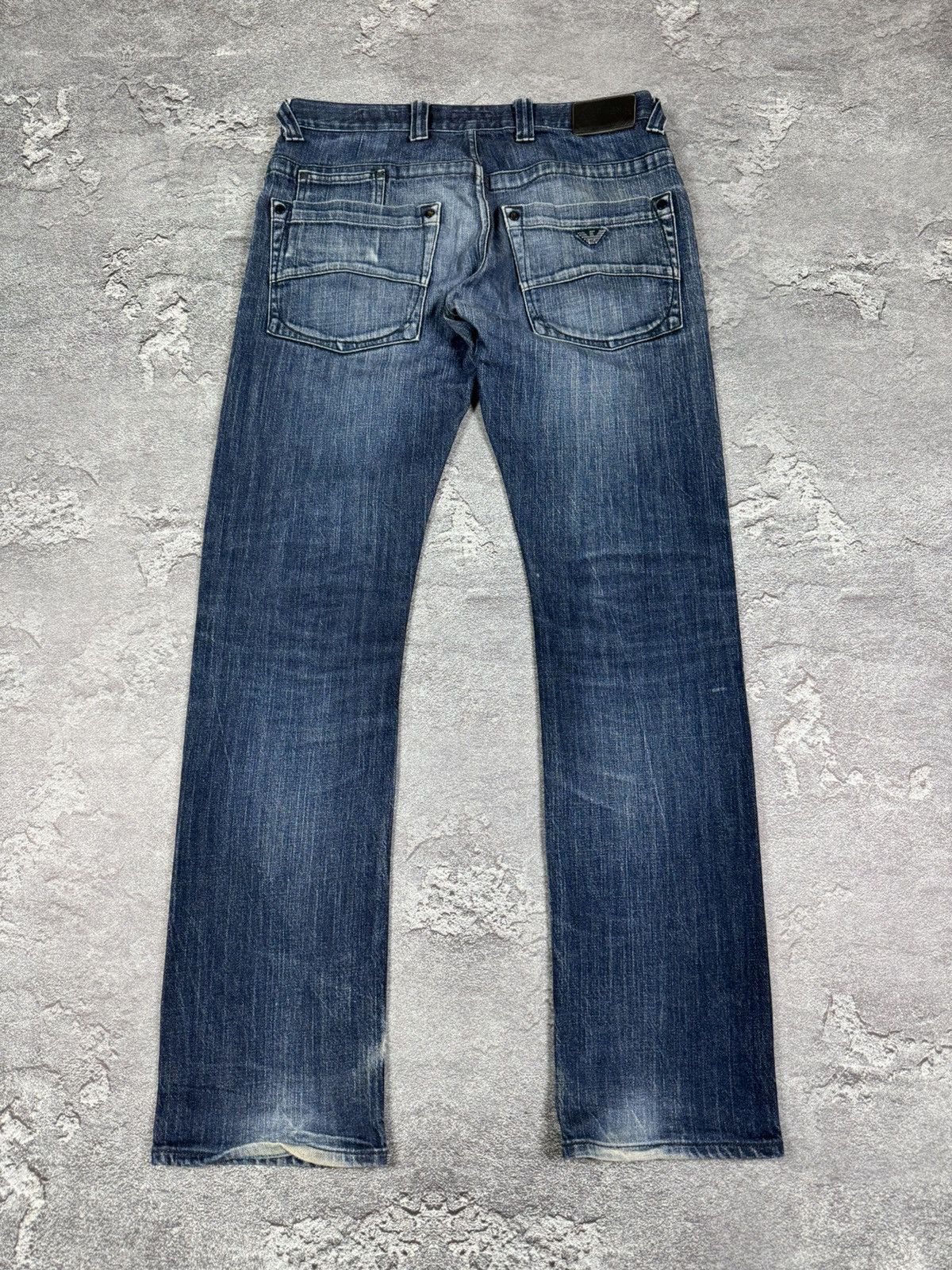 Armani Armani Jeans Straight Blue Denim Jeans Size 31 2000s Y2K Size US 31 - 3 Thumbnail