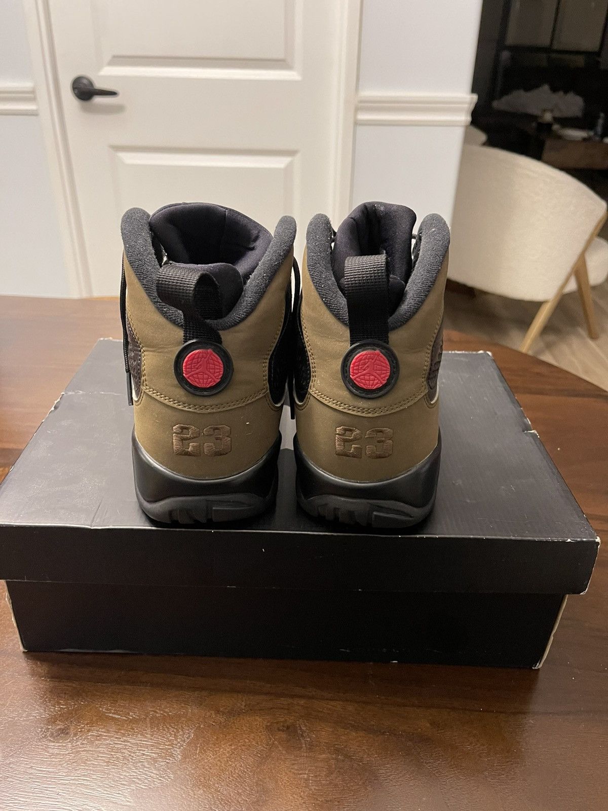 Jordan Brand Jordan 9 Retro 2012 “Black/Varsity Light Olive” Size 10.5 Size US 10.5 / EU 43-44 - 4 Thumbnail