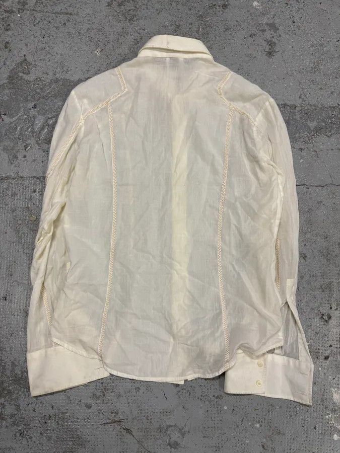 Just Cavalli × Vintage AW2004 Cavalli Cozy White Shirt Size US M / EU 48-50 / 2 - 5 Thumbnail