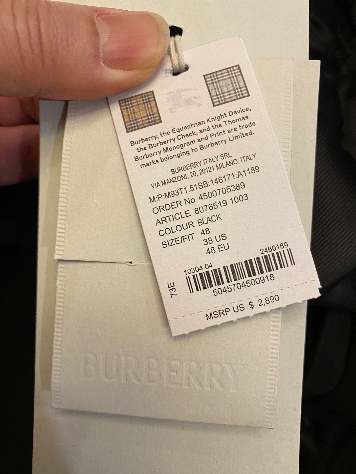 Burberry Burberry Black Heavyweight Wool Blazer 48 Size 48R - 8 Thumbnail