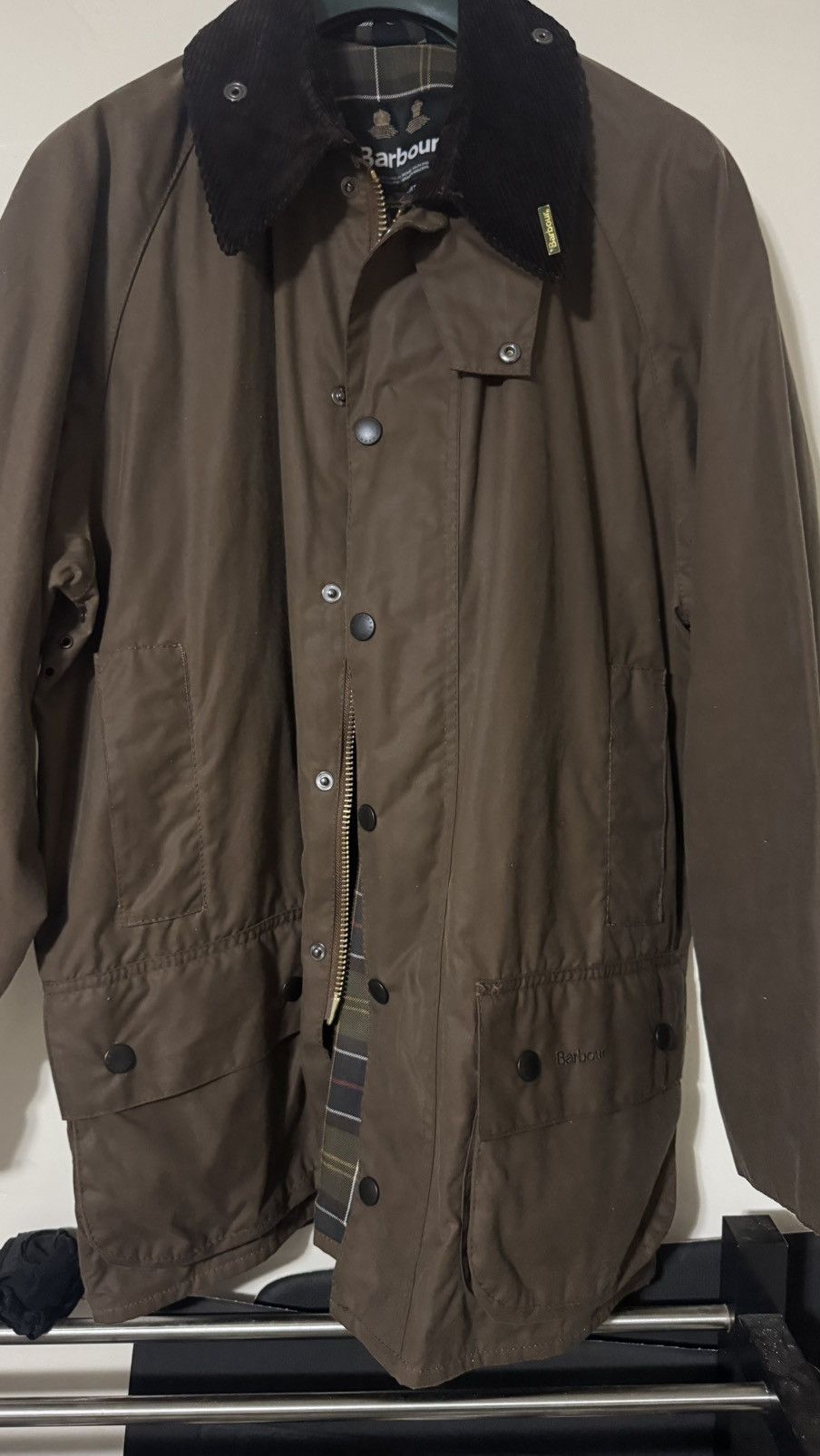 Barbour Barbour Badale brown waxed men’s jacket Size US L / EU 52-54 / 3 - 3 Thumbnail