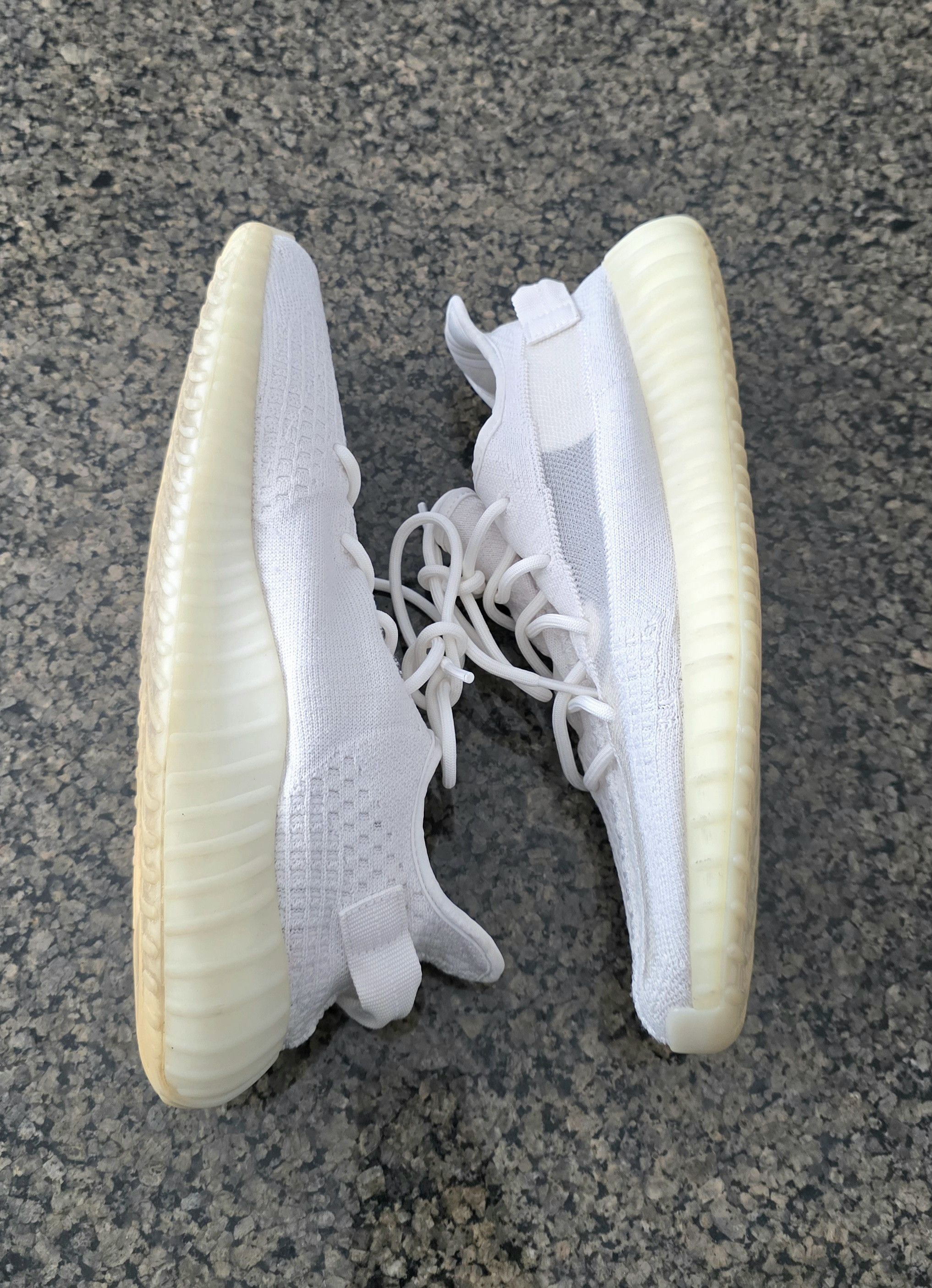 Adidas Adidas Yeezy 350 V2 Bone HQ6316 Size 13.5 Cream Size US 13 / EU 46 - 4 Thumbnail