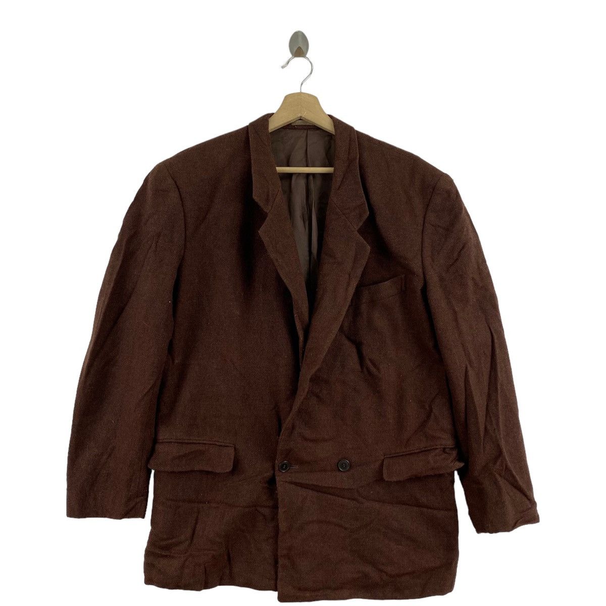 Christian Dior Monsieur Vintage CHRISTIAN DIOR Monsieur Paris Plain Brown Blazer Size US L / EU 52-54 / 3 - 1 Thumbnail