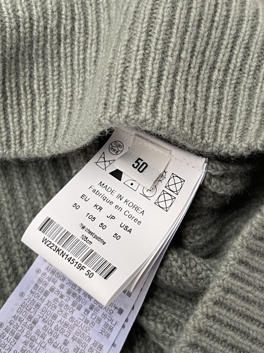 Wooyoungmi !DS! SS23 Wooyoungmi Green Knitted V-Neck Vest Size US M / EU 48-50 / 2 - 20 Thumbnail