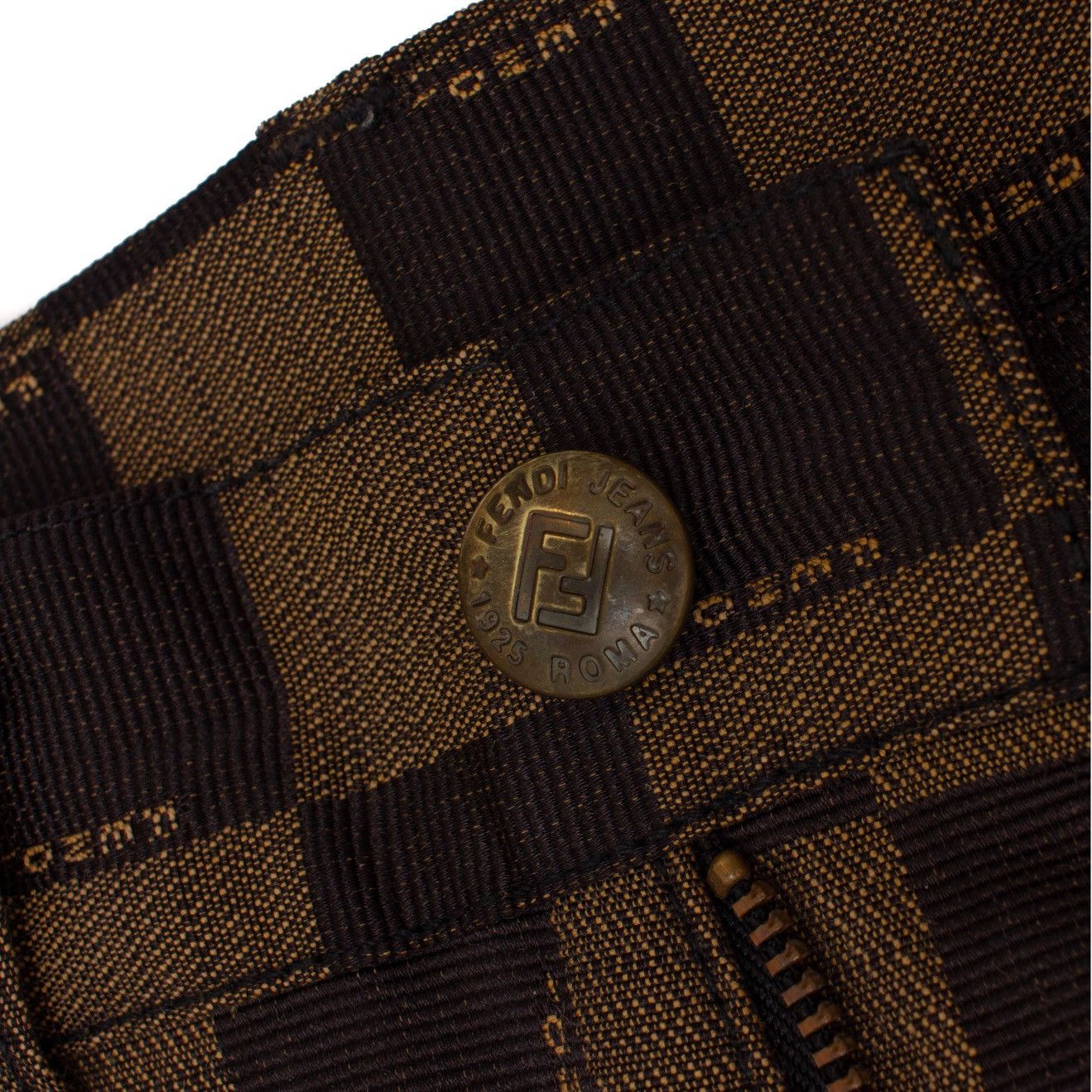 Fendi × Vintage VRARE VTG FENDI Checkerboard Monogram Pant Size : 28 ~ S Size 27" / US 4 / IT 40 - 7 Thumbnail