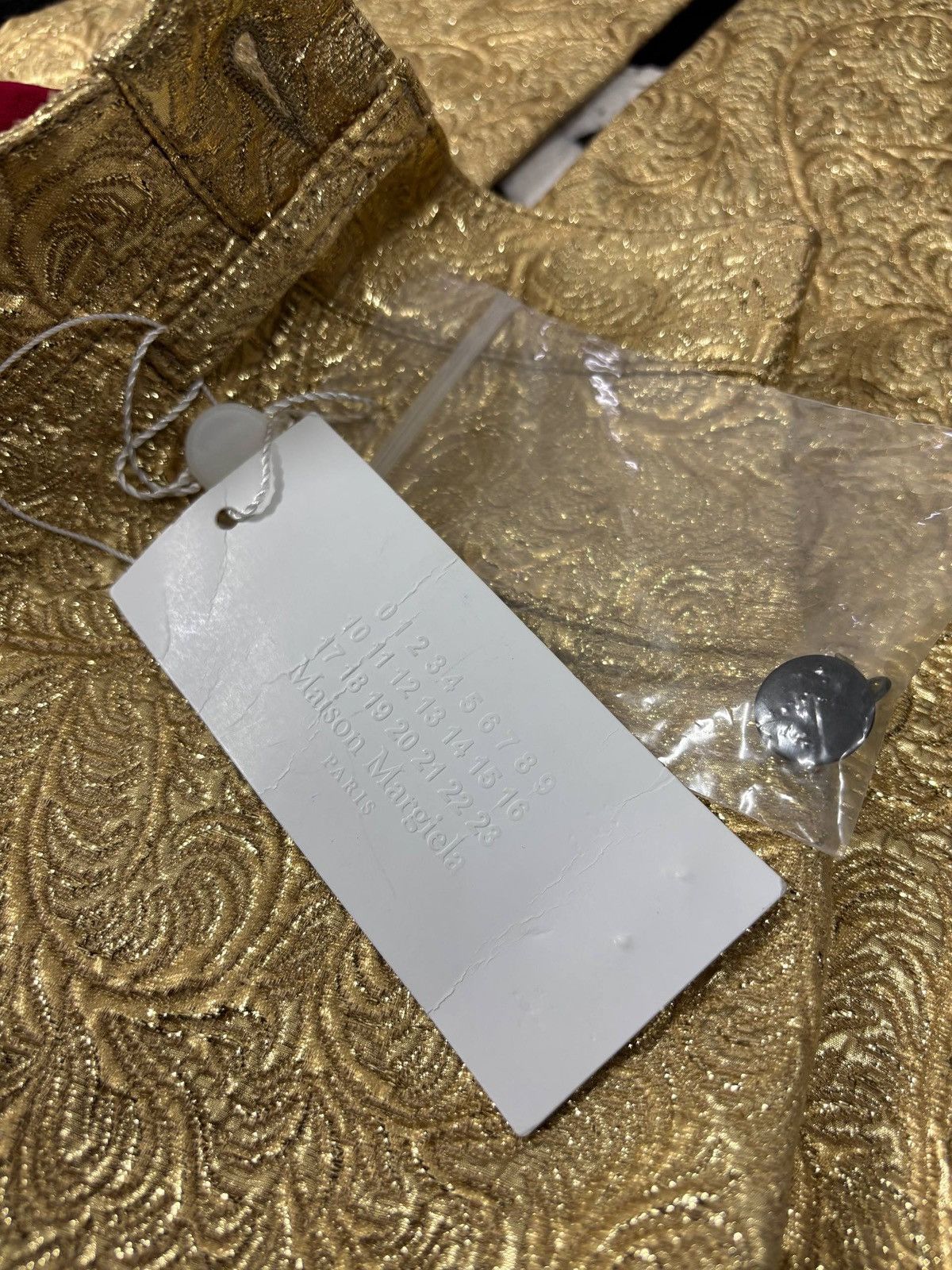 Maison Margiela 2019 Maison Margiela Cotton Silk Brocade Jeans Runway Size 24" / US 00 / IT 34 - 4 Thumbnail
