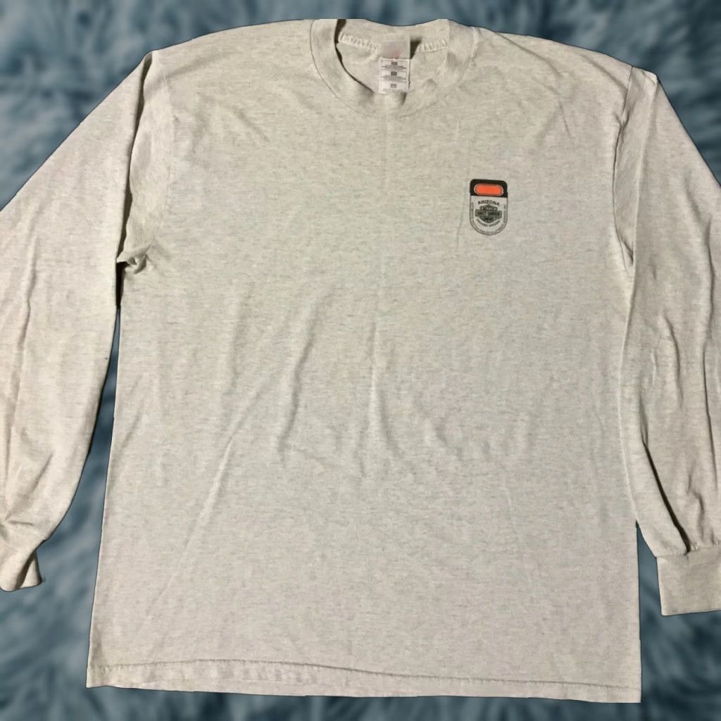 Fruit Of The Loom VINTAGE Harley Davidson Arizona Testing & Development Facility Faded Shirt XL Gray Men Graphic Tee 90s Biker Punk Grunge Rockabilly 2000s? Size US XL / EU 56 / 4 - 1 Thumbnail