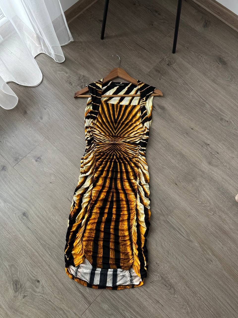 Japanese Brand × Roberto Cavalli × Vintage Vintage Roberto Cavalli Spring Striped Evening Womens Dress Size XS / US 0-2 / IT 36-38 - 12 Thumbnail