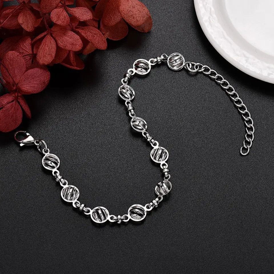 Jewelry Charms Hollow Chain Bracelets Size ONE SIZE - 2 Thumbnail