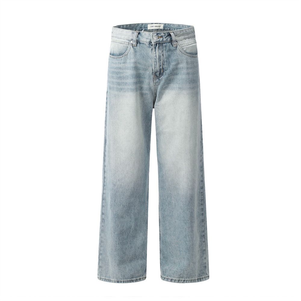 Japanese Brand × Jean Light-colored loose casual gradient distressed washed jeans Size US 32 / EU 48 - 1 Thumbnail