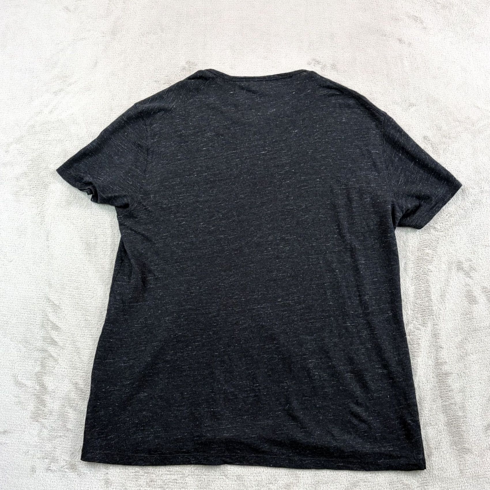 John Varvatos John Varvatos Dragon Print T Shirt in Grey 100% Linen Men XL Crew Neck Short Sleeve Graphic Print Designer Grunge Snake All Seasons Breathable Size US XL / EU 56 / 4 - 5 Thumbnail