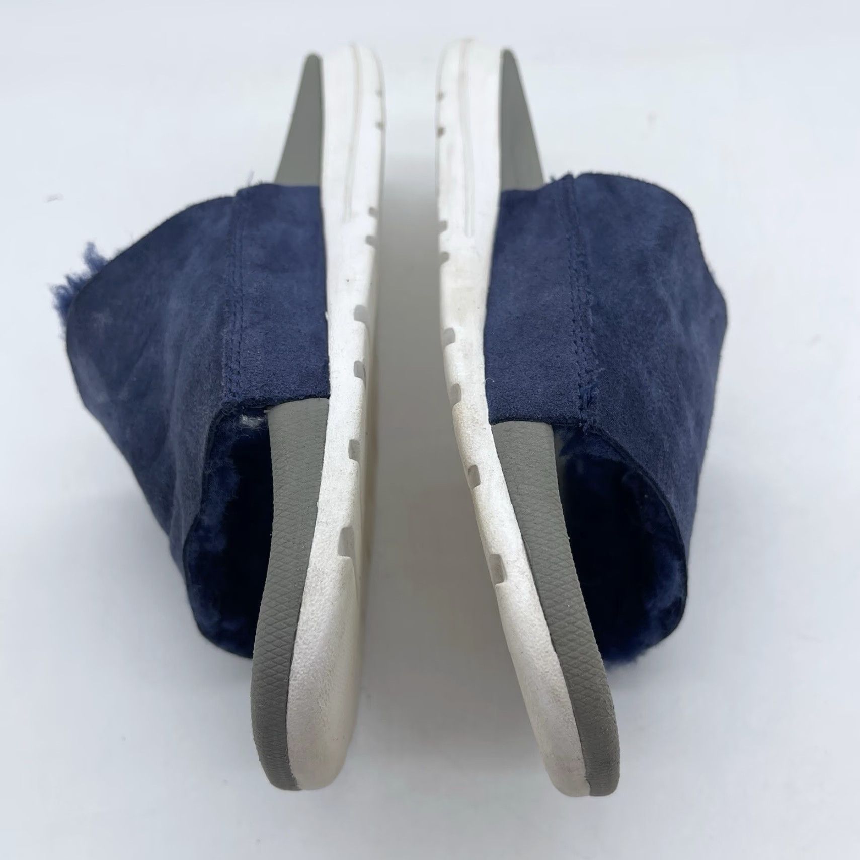 Ugg UGG Xavier Twin Face Men's Slides Navy Blue Size 8 Slippers Sandals Casual Slip On Fur Trim M Treadlite EVA foam Size ONE SIZE - 5 Thumbnail