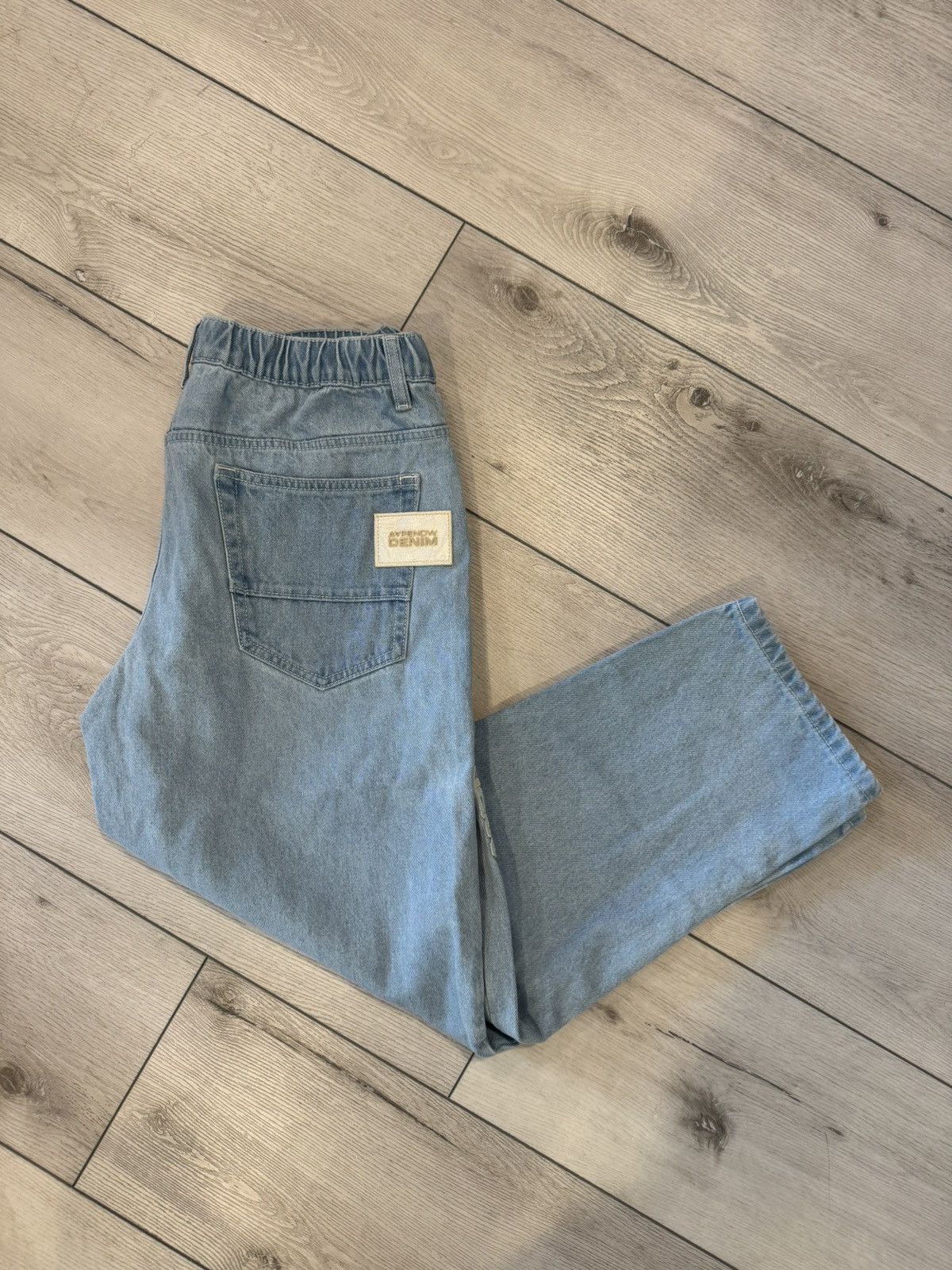 Japanese Streetwear Aape Blue Denim Jeans