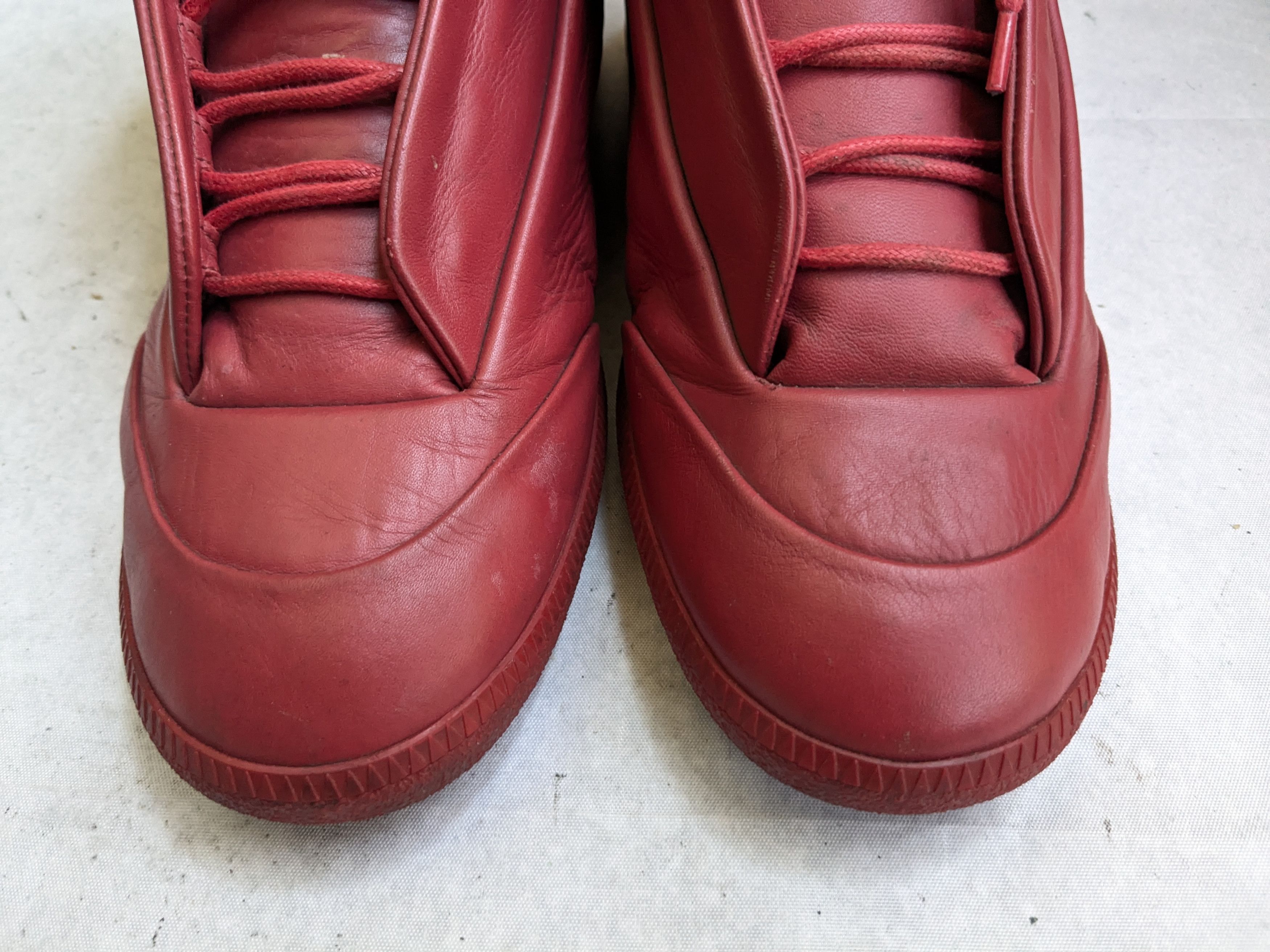 Maison Margiela Maison Margiela Future Navy Blue 14 47 Leather High Tops Size US 12 / EU 45 - 5 Thumbnail