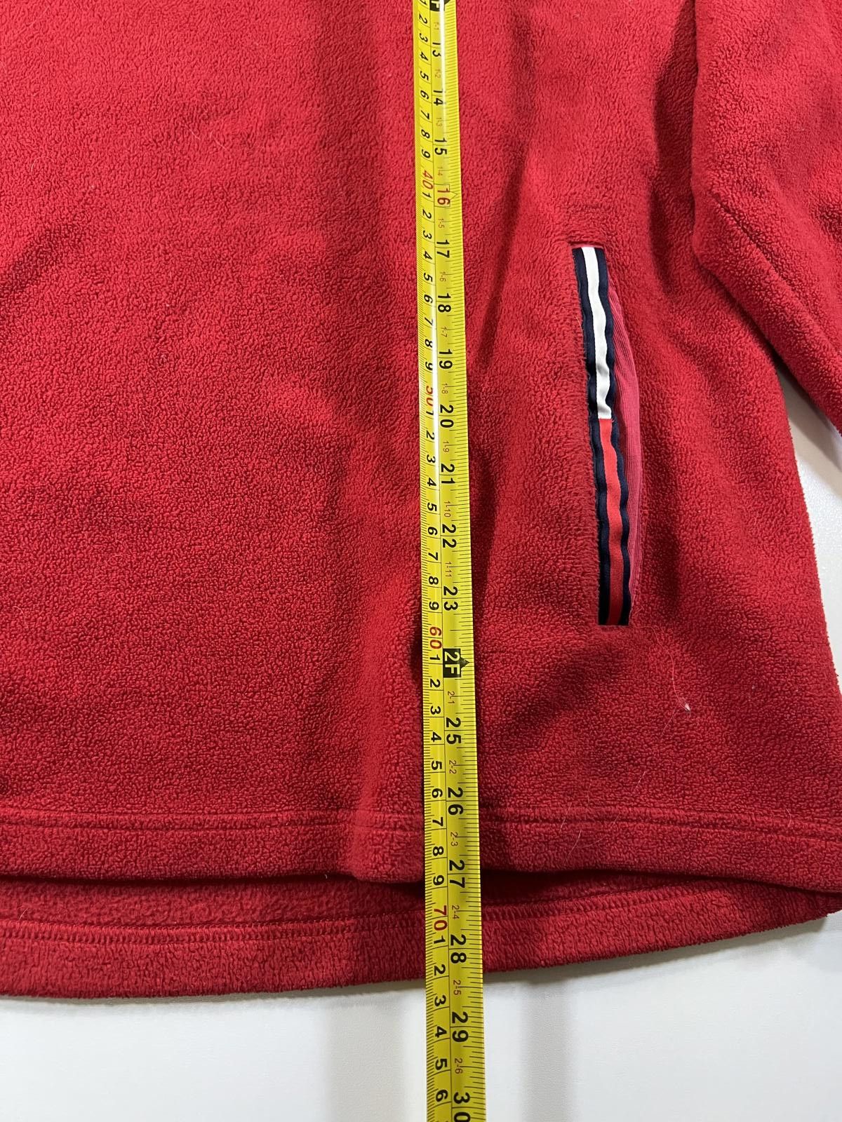 Tommy Jeans Tommy Jeans Red Fleece Half-Zip Pullover Sweater size L Size US L / EU 52-54 / 3 - 4 Thumbnail