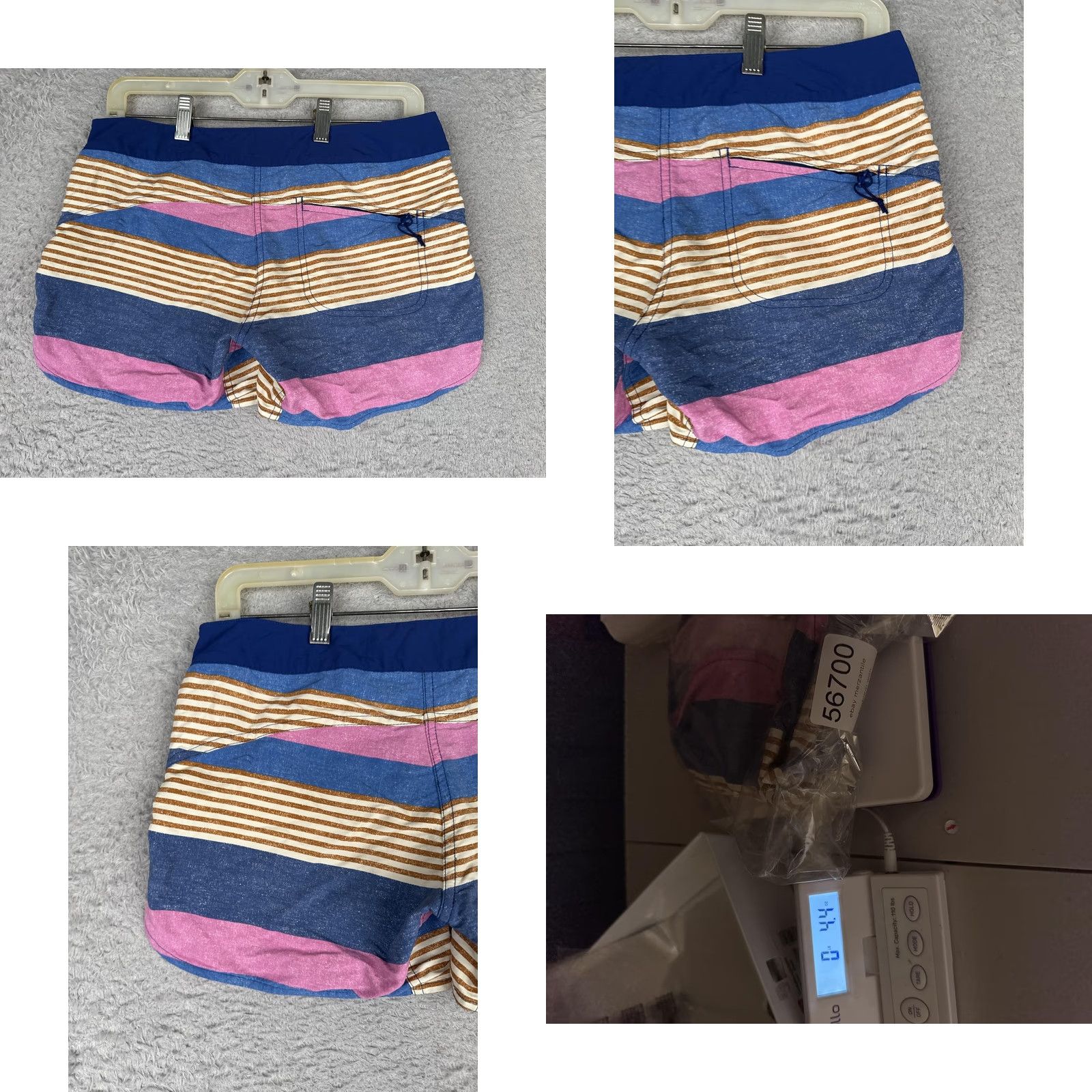 Patagonia Patagonia Skimmer Shorts Womens 2 Pink Blue Striped Board Swim Beach Quick Dry Size 26" / US 2 / IT 38 - 9 Thumbnail