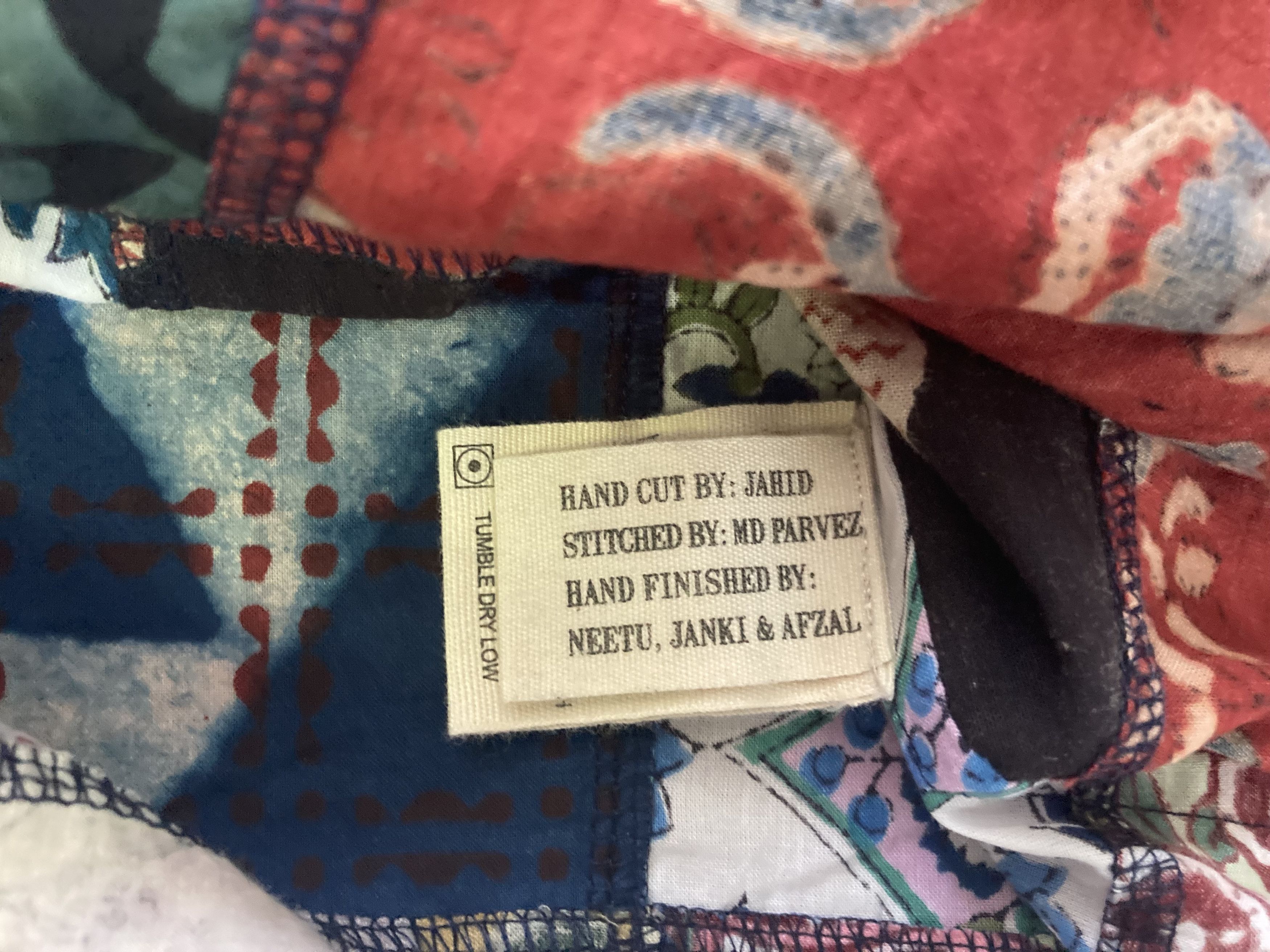 Kardo Kardo Patchwork Shirt with Multicolored Pattern L XL Size US L / EU 52-54 / 3 - 11 Thumbnail