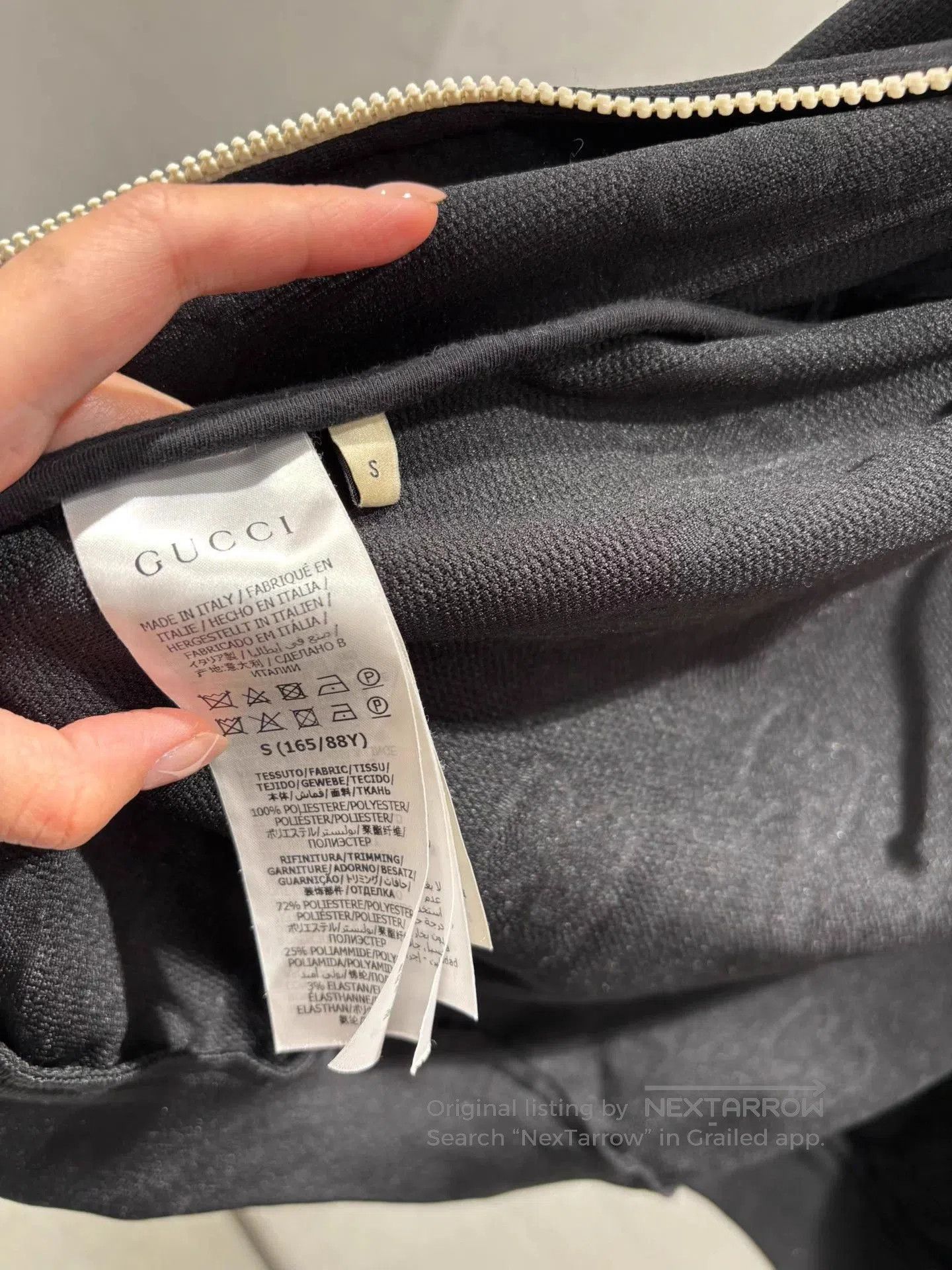 Gucci Black Zip-Up Hoodie with Drawstrings. Size US S / EU 44-46 / 1 - 3 Thumbnail