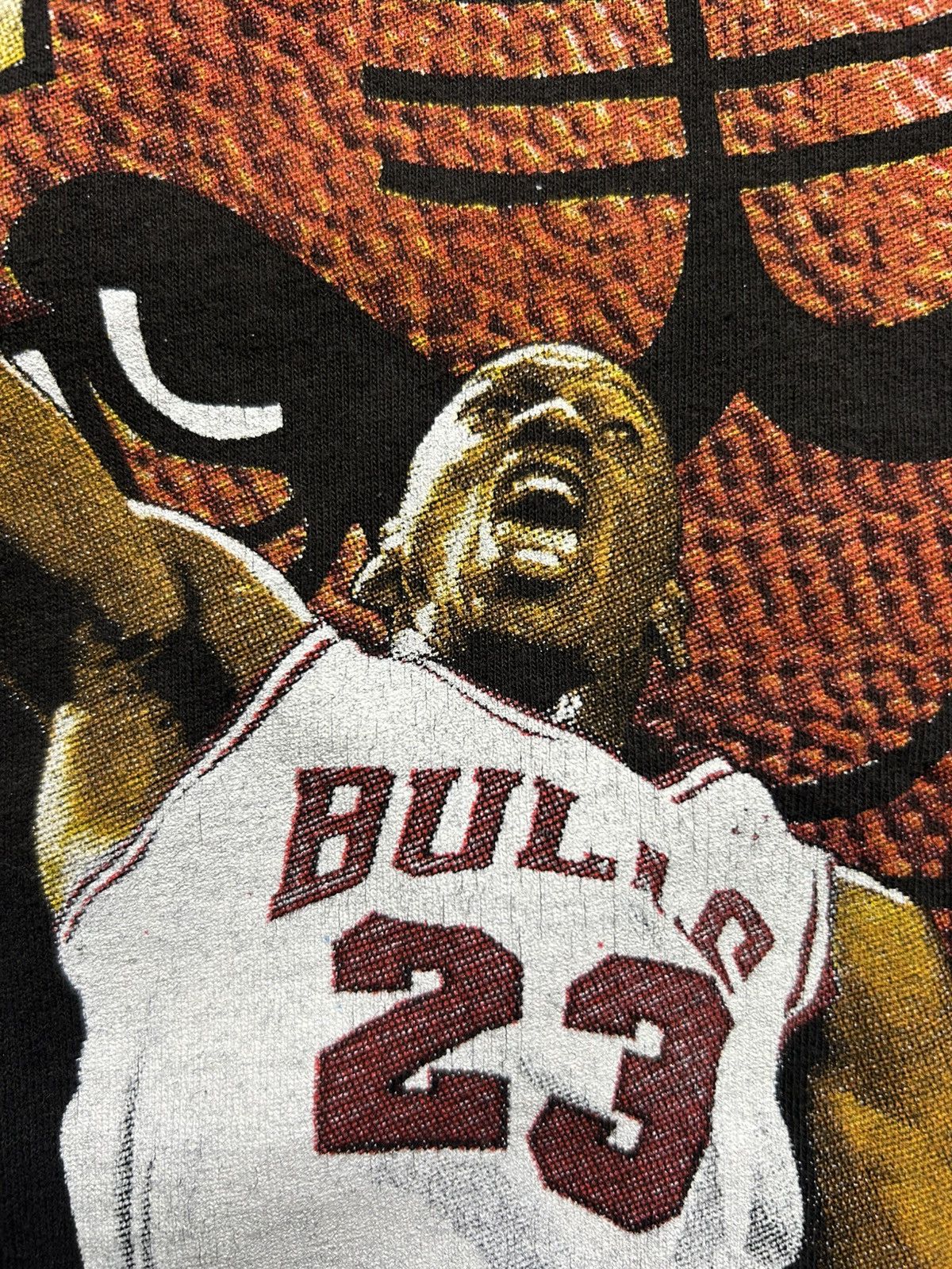Vintage Vintage 90s Chicago Bulls Rap Tee Jordan Rodman 3 Peat Champ Size US XXL / EU 58 / 5 - 4 Thumbnail
