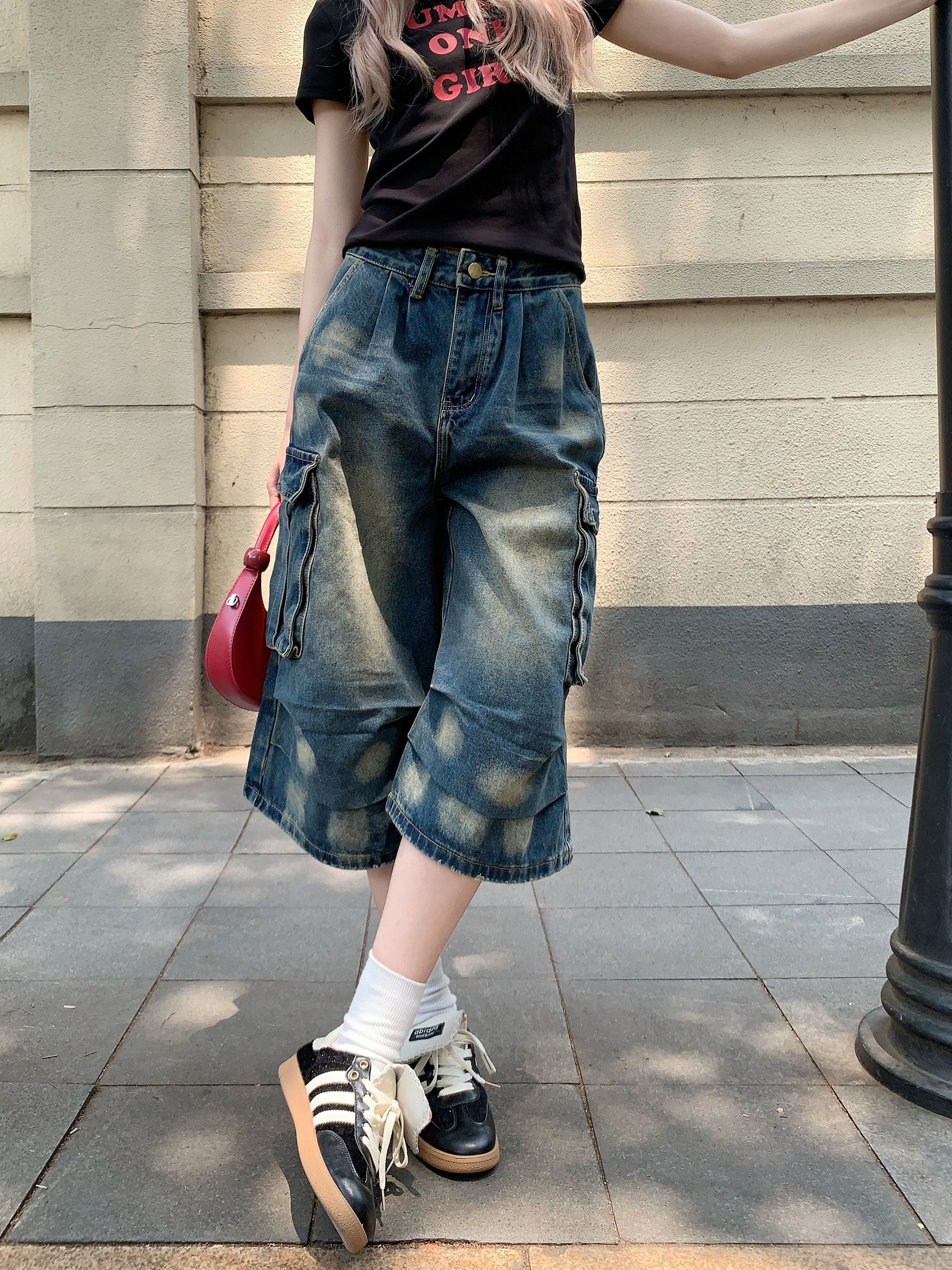 Japanese Brand × Vintage Vintage multi-pocket jeans men's wide leg casual pants Size 28" / US 6 / IT 42 - 8 Thumbnail