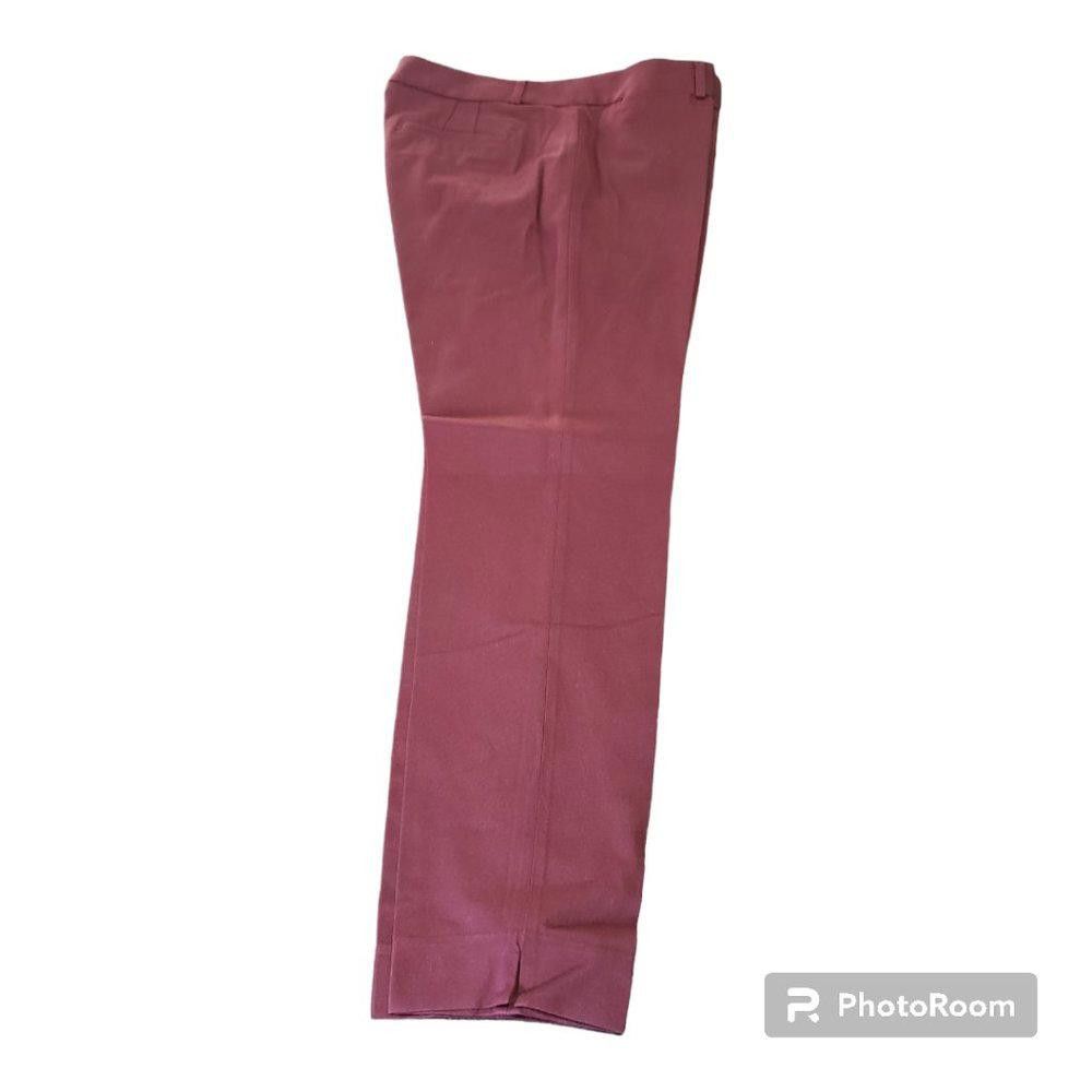 Banana Republic CT716a Banana Republic Burgundy Ladies Sloan Fit Pant 12L Size 34" / US 12 / IT 48 - 2 Thumbnail