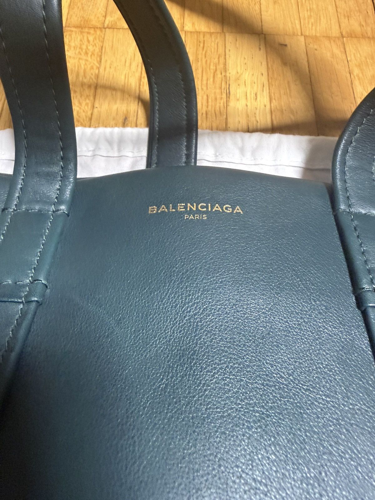 Balenciaga Balenciaga Large Leather Tote Bag Dark Green With Dust Bag Size ONE SIZE - 2 Thumbnail