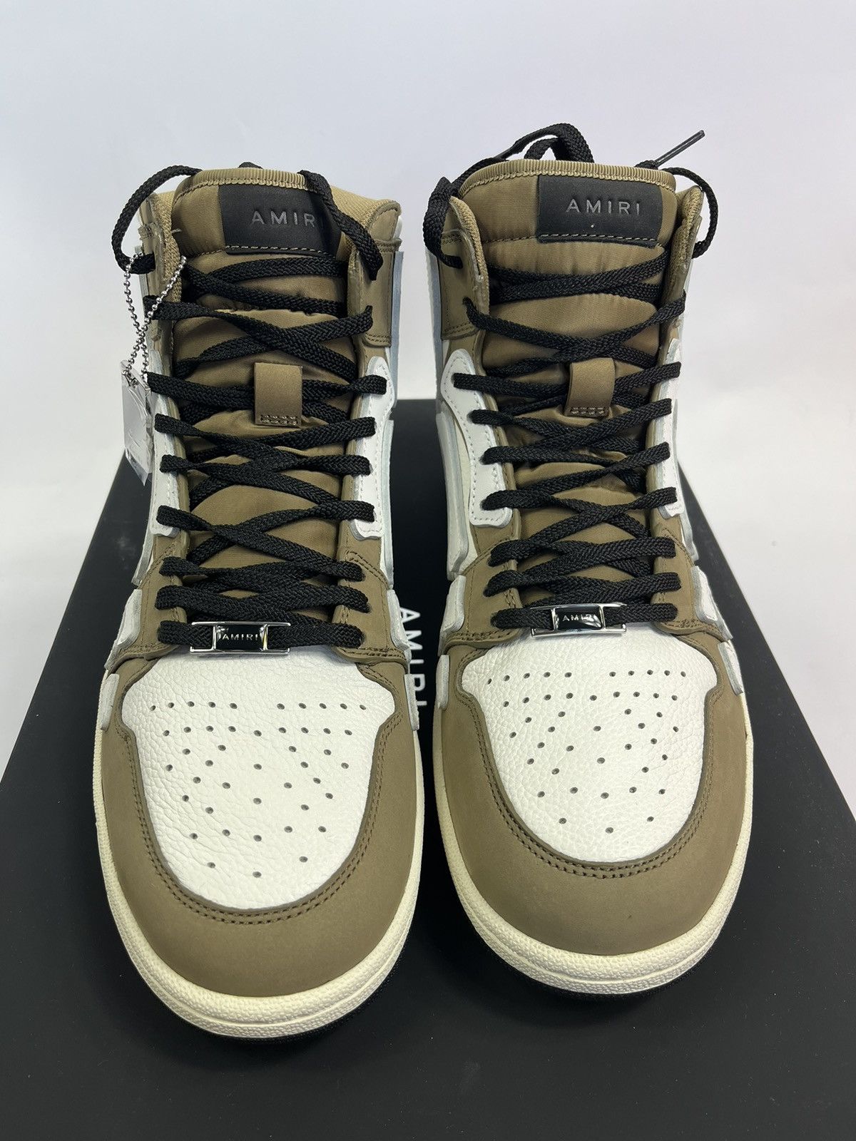Amiri HIGHT TOP SKELETON BONE SNEAKERS Size US 10 / EU 43 - 3 Thumbnail