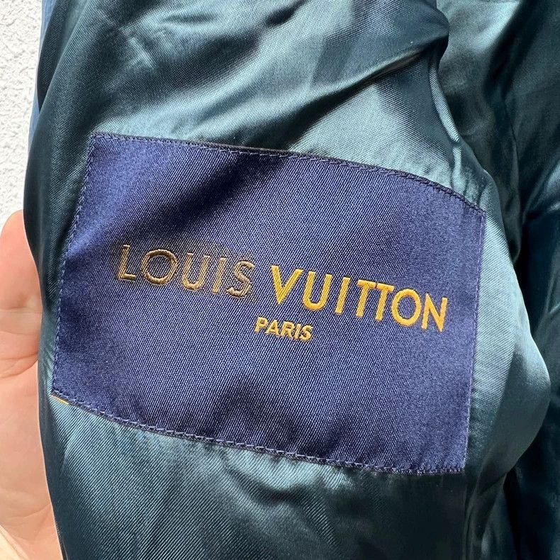 Louis Vuitton Louis Vuitton Lettering Embroidered Baseball Jacket-2506 Size US L / EU 52-54 / 3 - 3 Thumbnail