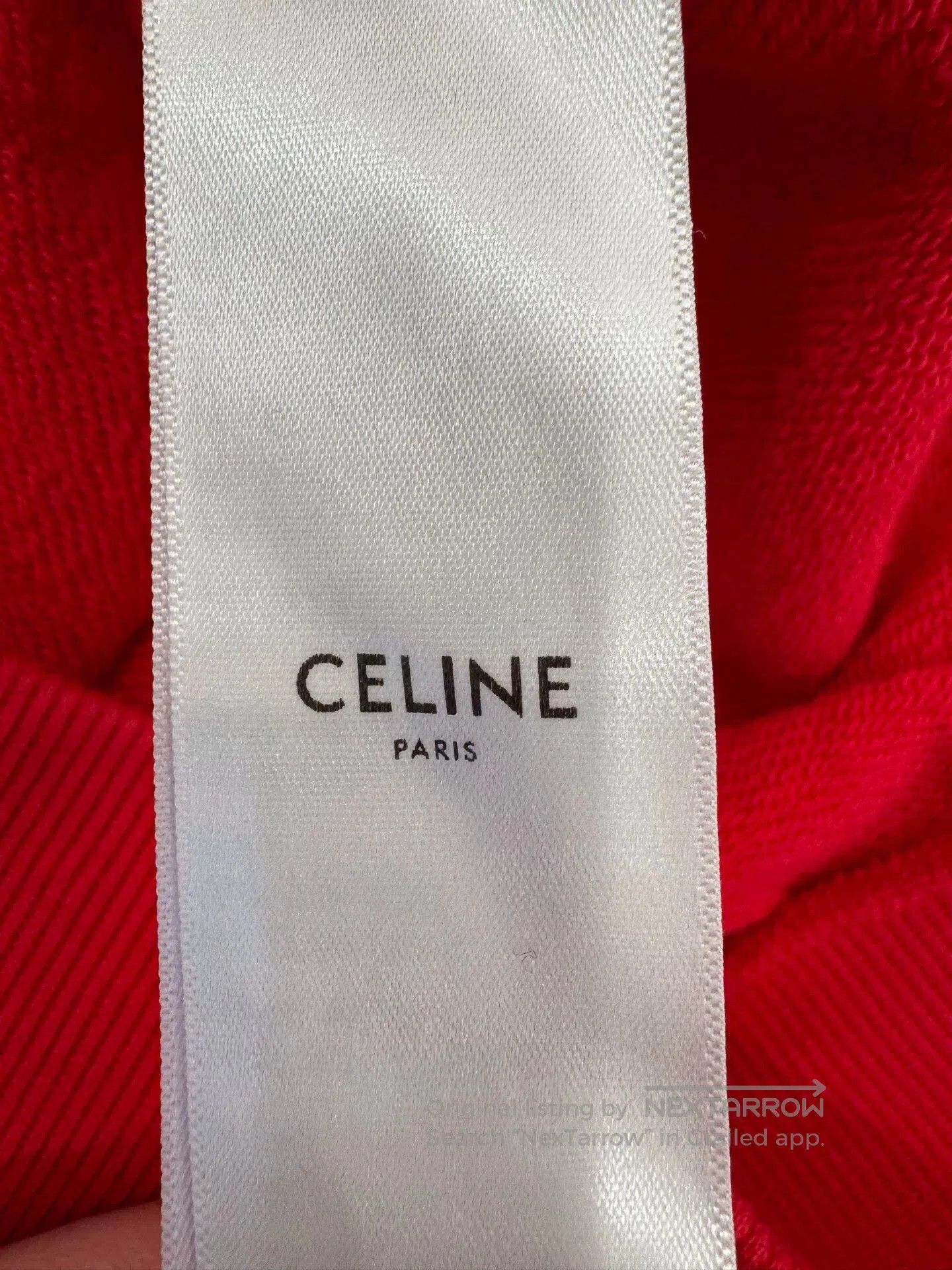 Celine Celine Teiomphe Logo Red Casual Sweatshirt. Size S / US 4 / IT 40 - 7 Thumbnail