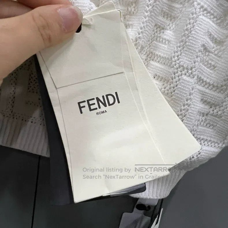 Fendi Fendi White Cutout FF Vest Size S / US 4 / IT 40 - 6 Thumbnail