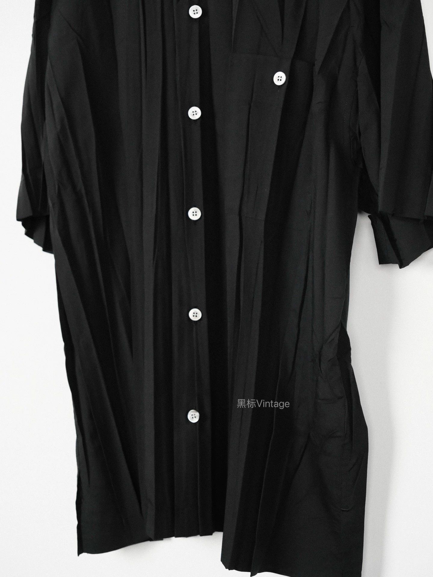 Issey Miyake Issey Miyake 99ss Pleated MOP Buttons Short Sleeve Shirt Size US L / EU 52-54 / 3 - 7 Thumbnail