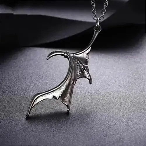 Jewelry Gothic Punk Devil Wings Couple Necklace Size ONE SIZE - 3 Thumbnail