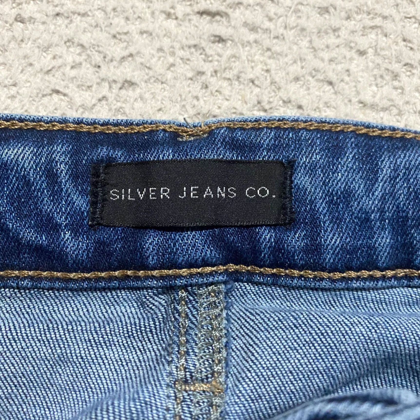 Silver Jeans Co. Silver Jeans Womens sz 30 Blue Denim Medium Wash Boyfriend Mid Rise Distressed Size 30" / US 8 / IT 44 - 3 Thumbnail