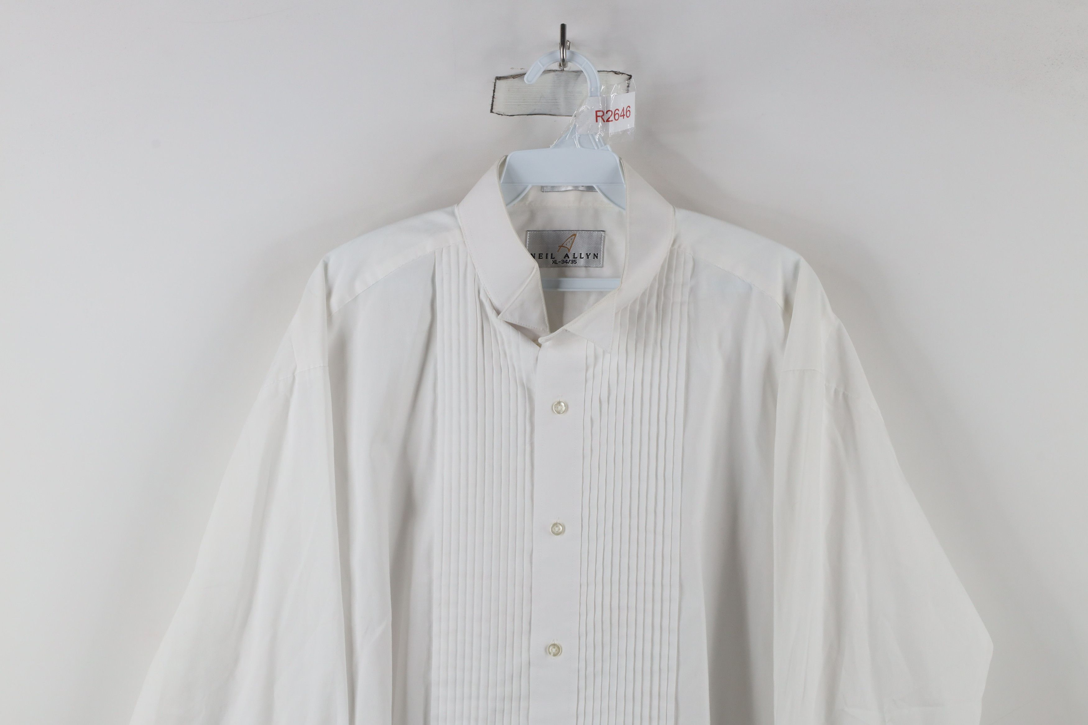 Vintage Vintage 90s Streetwear Prom Wedding Button Shirt White Size US L / EU 52-54 / 3 - 2 Thumbnail