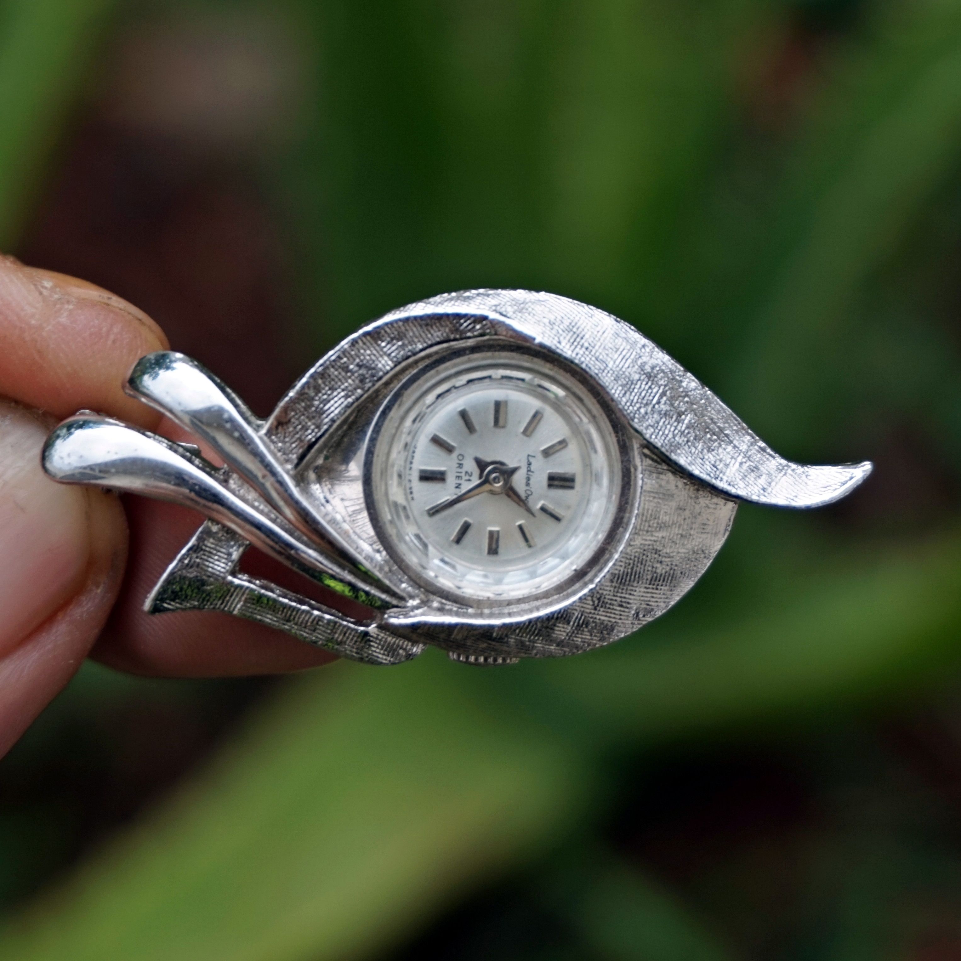 Japanese Brand × Orient 80s Orient Ladies Own Manual Winding necklace silver watch Size ONE SIZE - 2 Thumbnail