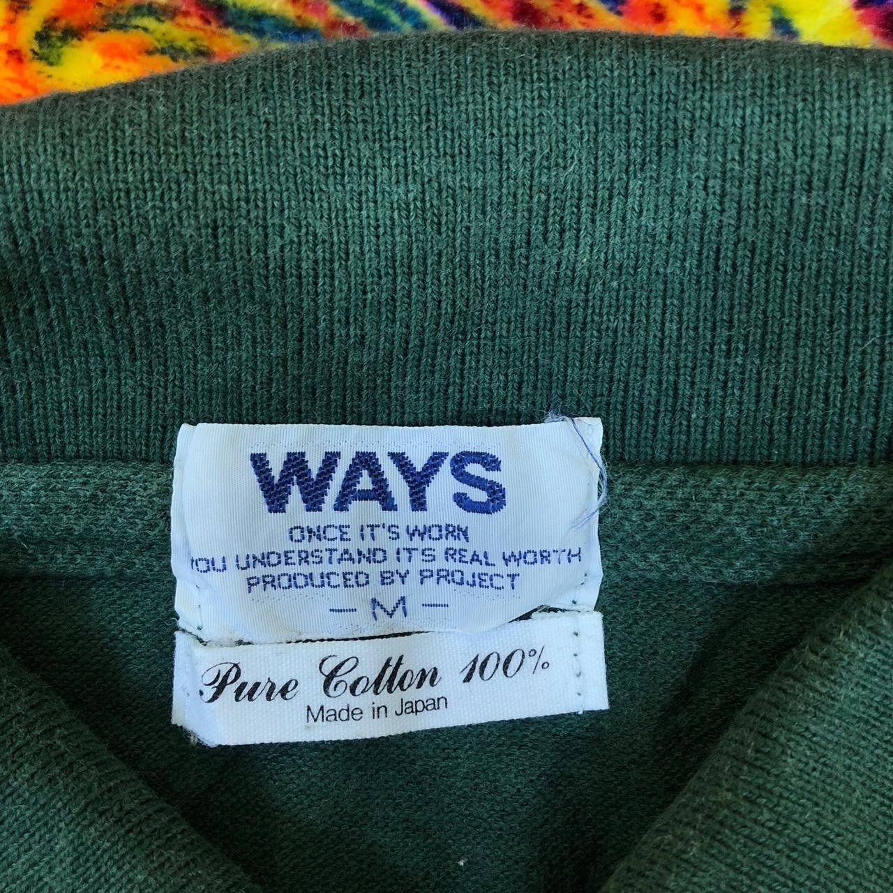 Other Vintage WAYS BY PROJECT Japan Pure Cotton Polo Tee Shirt Size M / US 6-8 / IT 42-44 - 5 Thumbnail